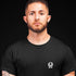 Hardtekk Army T-Shirt für Männer in schwarz